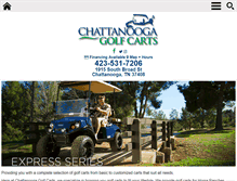 Tablet Screenshot of chattanoogagolfcarts.com